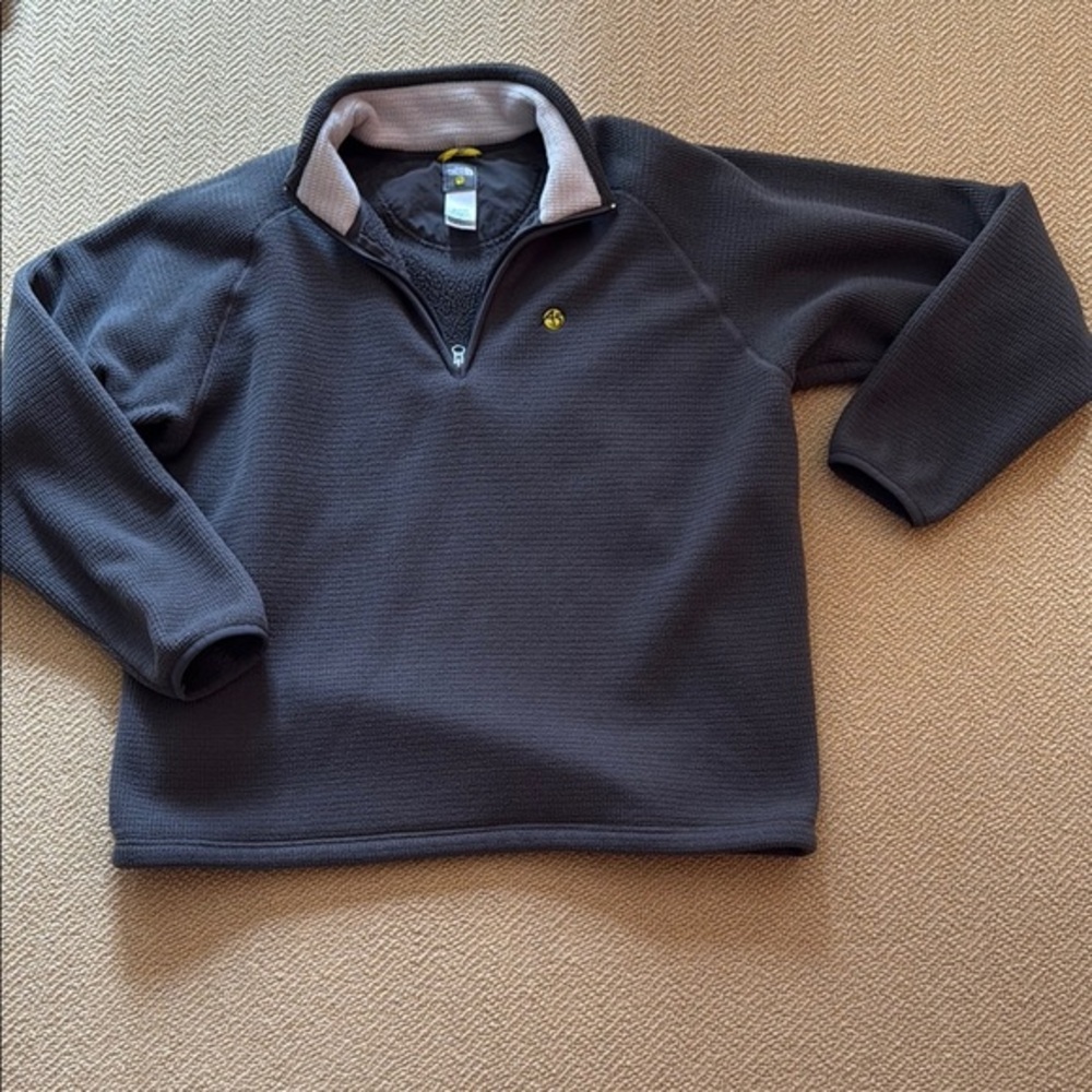 North Face Gray Quarter-Zip Fleece Pullover